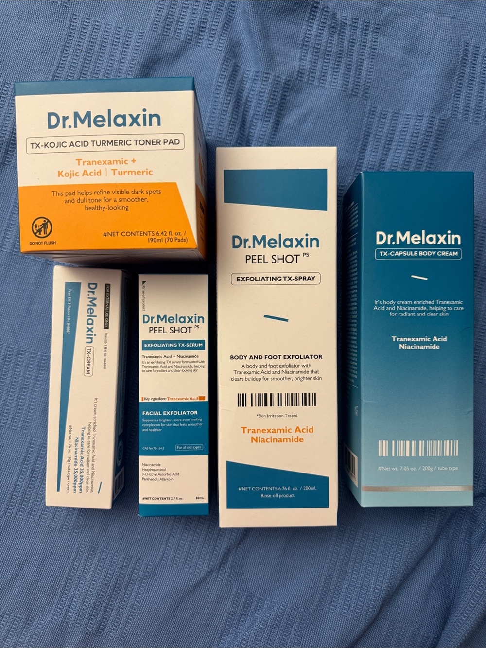 NIB Dr.Melaxin TX Niacinamide 5 Piece Korean Skincare Set